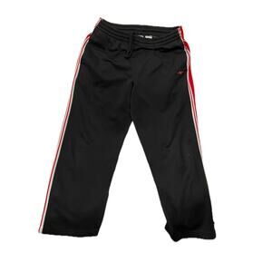 Athletic Works Black Red Piping Track Pants S (28-30)